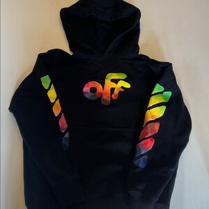 Off-White Kids Boys Black Hoodie size 12